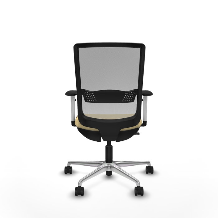 PIQUERAS Y CRESPO Silla de oficina Haches con mecanismo Sincro/Traslack Crema y Gris