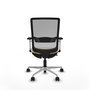 PIQUERAS Y CRESPO Silla de oficina Haches con mecanismo Sincro/Traslack Crema y Gris
