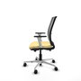 PIQUERAS Y CRESPO Silla de oficina Haches con mecanismo Sincro/Traslack Crema y Gris