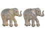 DKD Home Decor Figura de Elefante Colección SIOLA con Detalles Mandala