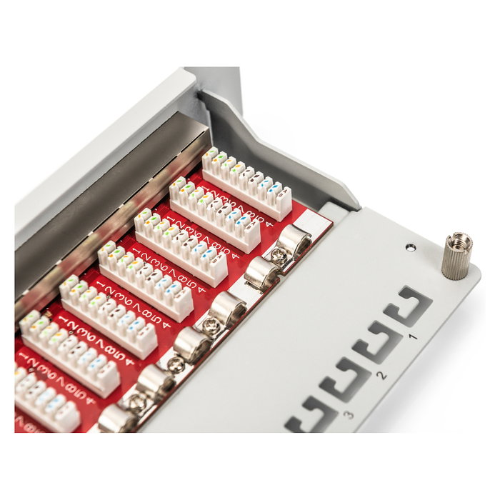 Digitus DN-91612S-EA-G Patch Panel Cat.6A Apantallado 12 Puertos 10, Gris