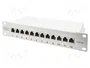 Digitus Patch Panel Cat.6A Apantallado 12 Puertos 10 Pulgadas