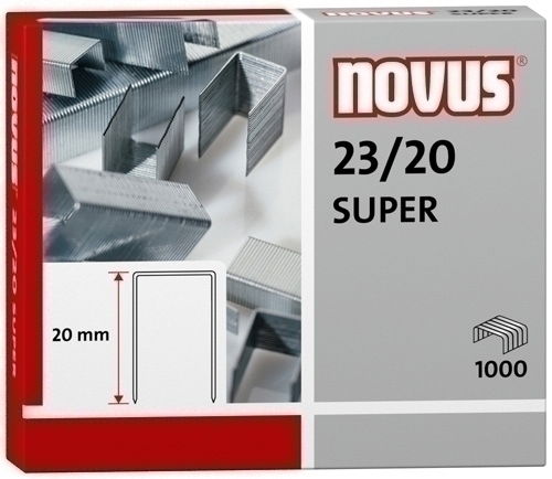 Grapas Novus Gruesos 23/20 Galvanizadas Caja De 1000 Grapas Novus Gruesos 23/20 Galvanizadas Caja De 1000