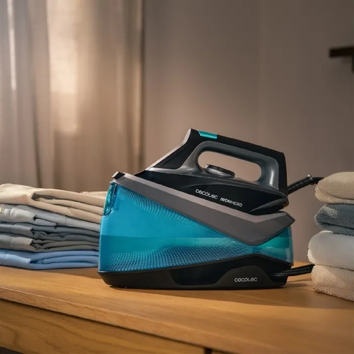 Cecotec Estación IronHero H-2800 Generador de Vapor 2800W 360g/min Negro/Azul Cecotec Estación IronHero H-2800 Generador de Vapor 2800W 360g/min Negro/Azul