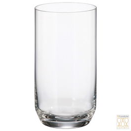 Crystalite Bohemia Vaso Alto Ines-Ara 400 Ml Altura 135 Diametro 70 (6 Unidades) Vidrio Resistente