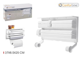 Confortime Dispensador Aluminio-Film-Papel Abs 37,7 cm x 18,3 cm x 6,9 cm (6 Unidades)