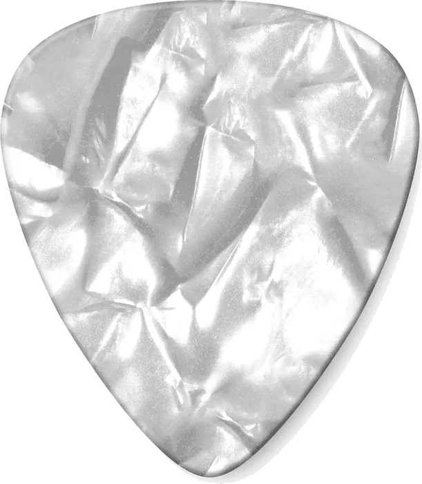 Dunlop Pack 72 Púas Genuine Celluloid Blanco Perlado - Medium