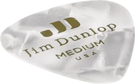 Dunlop Pack 72 Púas Genuine Celluloid Blanco Perlado - Medium