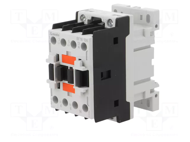 LOVATO ELECTRIC BF1810A230 Contactor 3-polar 18A 230VAC