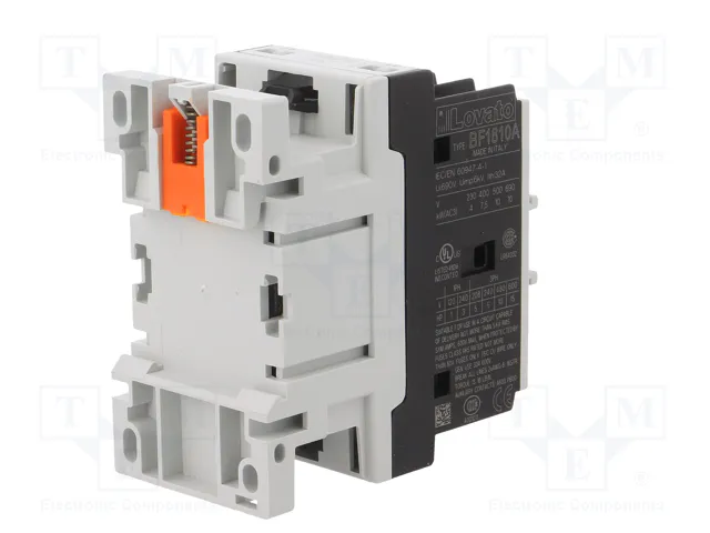 LOVATO ELECTRIC BF1810A230 Contactor 3-polar 18A 230VAC