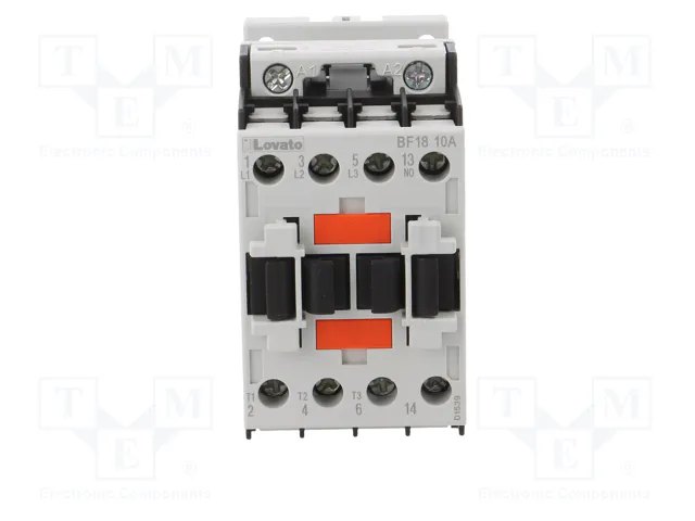 LOVATO ELECTRIC BF1810A230 Contactor 3-polar 18A 230VAC