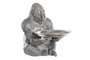 DKD Home Decor Figura de Gorila Plateada en Resina