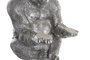 DKD Home Decor Figura de Gorila Plateada en Resina