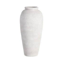 Jarrón Blanco Cerámica Decoración 25 X 25 X 60 cm