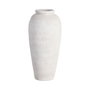 Jarrón Blanco Cerámica Decoración 25 X 25 X 60 cm