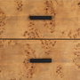 Mesita Natural-Negro Dm-Metal 55 X 41 X 55 cm