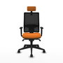 PIQUERAS Y CRESPO Silla de oficina Horna Naranja y Negro