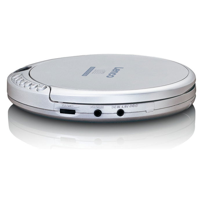 Lenco CD-201 Plata Reproductor CD Portátil MP3 LCD