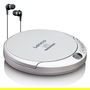 Lenco CD-201 Plata Reproductor CD Portátil MP3 LCD