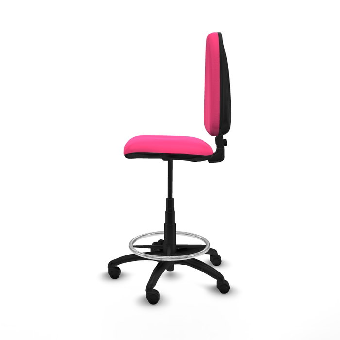 PIQUERAS Y CRESPO Taburete Aýna Rosa con Respaldo Regulable y Reposapiés PIQUERAS Y CRESPO Taburete Aýna Rosa con Respaldo Regulable y Reposapiés