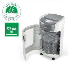 Leitz OptiMax 225 Home Office Destructora de Documentos P5 Microcorte 15L