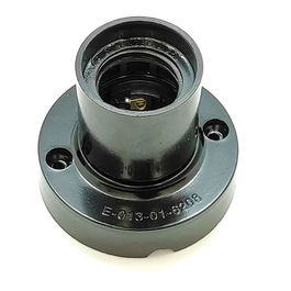 F-Line Portalámparas de Superficie E27 250V~ Negro, Plástico, Ø67 x 57 mm, Casquillo Ø39 mm