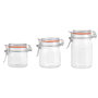 La Mediterranea Tarro Hermético de Vidrio con Clip 100 ml (Pack de 48 Unidades)