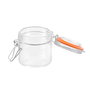 La Mediterranea Tarro Hermético de Vidrio con Clip 100 ml (Pack de 48 Unidades)