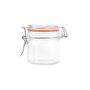 La Mediterranea Tarro Hermético de Vidrio con Clip 100 ml (Pack de 48 Unidades)