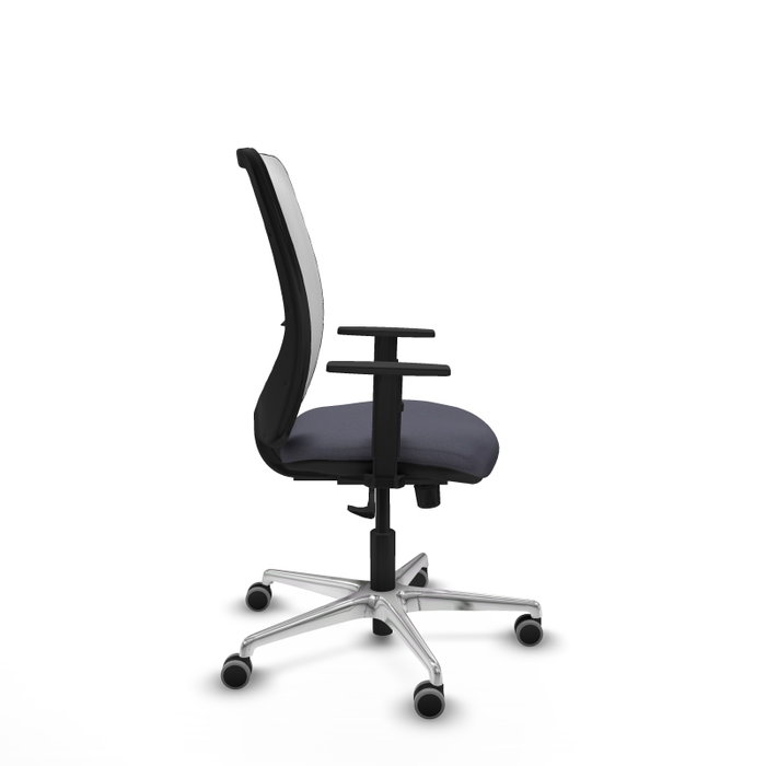 PIQUERAS Y CRESPO Silla de oficina Zulema con mecanismo Sincro, Gris oscuro y Blanco PIQUERAS Y CRESPO Silla de oficina Zulema con mecanismo Sincro, Gris oscuro y Blanco