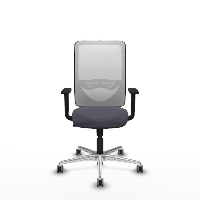 PIQUERAS Y CRESPO Silla de oficina Zulema con mecanismo Sincro, Gris oscuro y Blanco PIQUERAS Y CRESPO Silla de oficina Zulema con mecanismo Sincro, Gris oscuro y Blanco