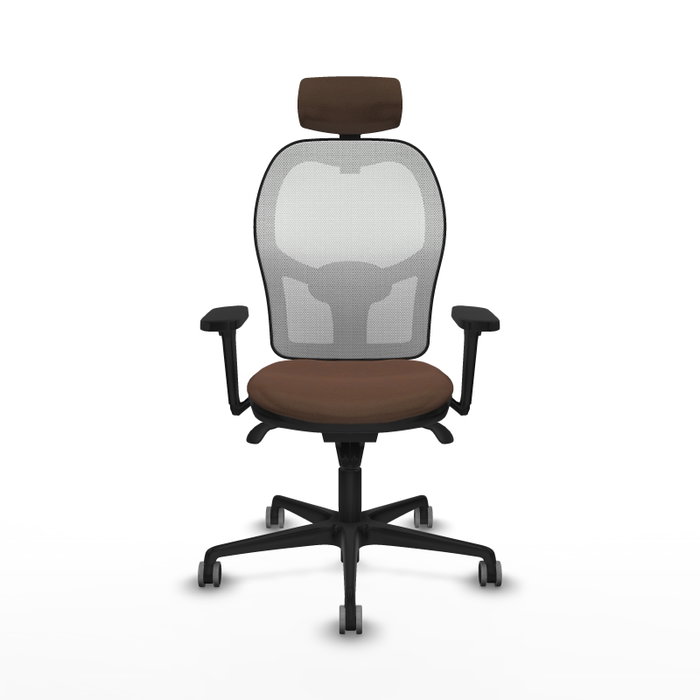 PIQUERAS Y CRESPO Silla de Oficina Jorquera Marrón y Blanco PIQUERAS Y CRESPO Silla de Oficina Jorquera Marrón y Blanco