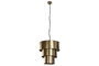 DKD Home Decor Lampara Techo Glam Dorado Hierro Triple 42 x 41 x 42 cm