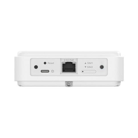 TP-Link ER701-5G-Outdoor Gateway Exterior Omada, Puerta de Enlace 5G/4G/3G con 10 Antenas, Wi-Fi, 2.5 Gigabit Ethernet, PoE, IP66, Montaje Pared/Poste/Ventana, Blanco