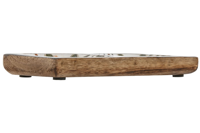 DKD Home Decor Vaciabolsillos Tropical Verde Naranja 10 x 2.5 x 20 cm (4 Unidades)