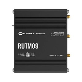 Teltonika RUTM09 LTE Router CAT6, 4G LTE, 4 Puertos Gigabit Ethernet, 1 WAN, WAN Ethernet/SIM, Negro