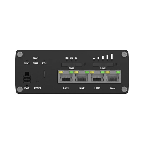 Teltonika RUTM09 LTE Router CAT6, 4G LTE, 4 Puertos Gigabit Ethernet, 1 WAN, WAN Ethernet/SIM, Negro