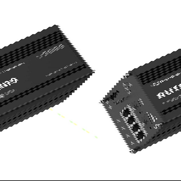 Teltonika RUTM09 LTE Router CAT6, 4G LTE, 4 Puertos Gigabit Ethernet, 1 WAN, WAN Ethernet/SIM, Negro
