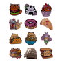 Fuzzballs Chapas Mystery Pin Badge Expositor (12)