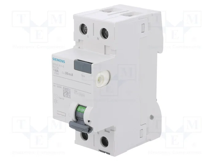 SIEMENS 5SV4311-0 Interruptor diferencial 16A 30mA 1+N SIEMENS 5SV4311-0 Interruptor diferencial 16A 30mA 1+N