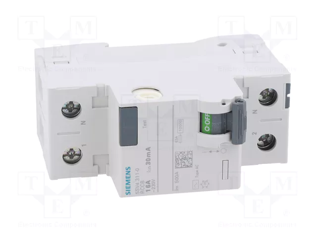 SIEMENS 5SV4311-0 Interruptor diferencial 16A 30mA 1+N SIEMENS 5SV4311-0 Interruptor diferencial 16A 30mA 1+N