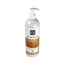 Naturabio Cosmetics Gel de Ducha Nutritivo Miel y Avena 740 ml Bio con Certificado Ecocert