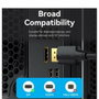 Vention Cable Conversor HAKBH DisplayPort macho a DisplayPort macho 4K 2m Negro