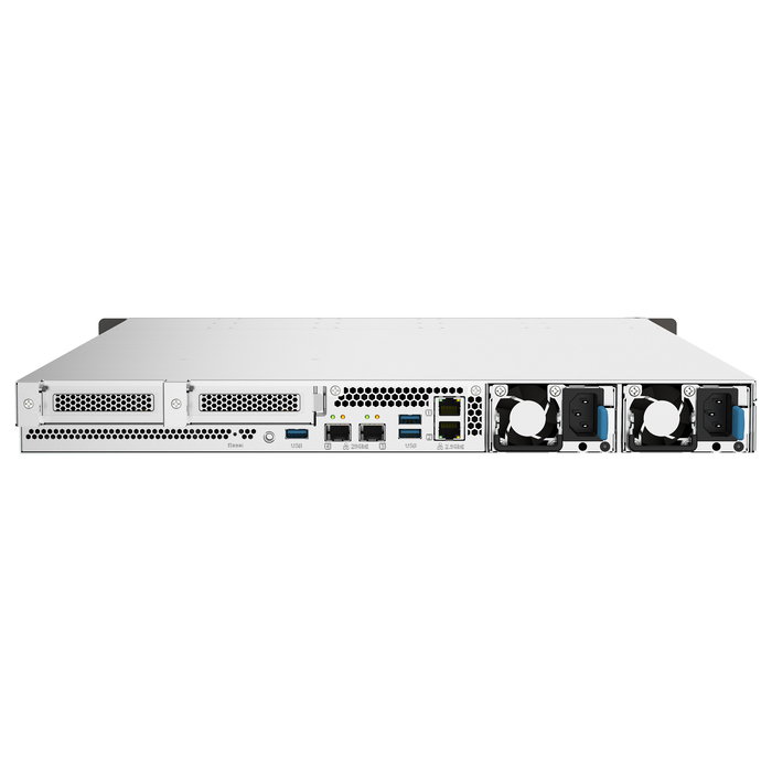 QNAP TS-H1090FU-7302P-128G NAS de Rack 1U con 10 Bahías, Procesador AMD EPYC 7302P 16 núcleos 3.3GHz, 8x16GB RAM DDR4 ECC RDIMM