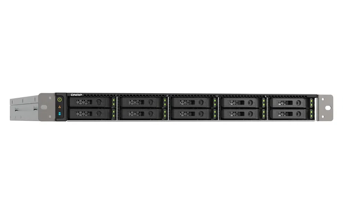 QNAP TS-h1090FU NAS 1U Rack All-Flash con Procesador AMD EPYC 7302P, 128 GB DDR4, QuTS hero, 10 Bahías U.2 NVMe, 2x 25GbE SFP28, Sin Discos