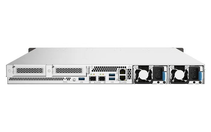 QNAP TS-h1090FU NAS 1U Rack All-Flash con Procesador AMD EPYC 7302P, 128 GB DDR4, QuTS hero, 10 Bahías U.2 NVMe, 2x 25GbE SFP28, Sin Discos