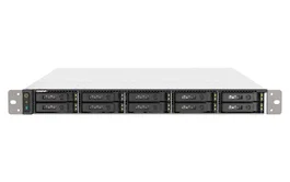 QNAP TS-h1090FU NAS 1U Rack All-Flash con Procesador AMD EPYC 7302P, 128 GB DDR4, QuTS hero, 10 Bahías U.2 NVMe, 2x 25GbE SFP28, Sin Discos