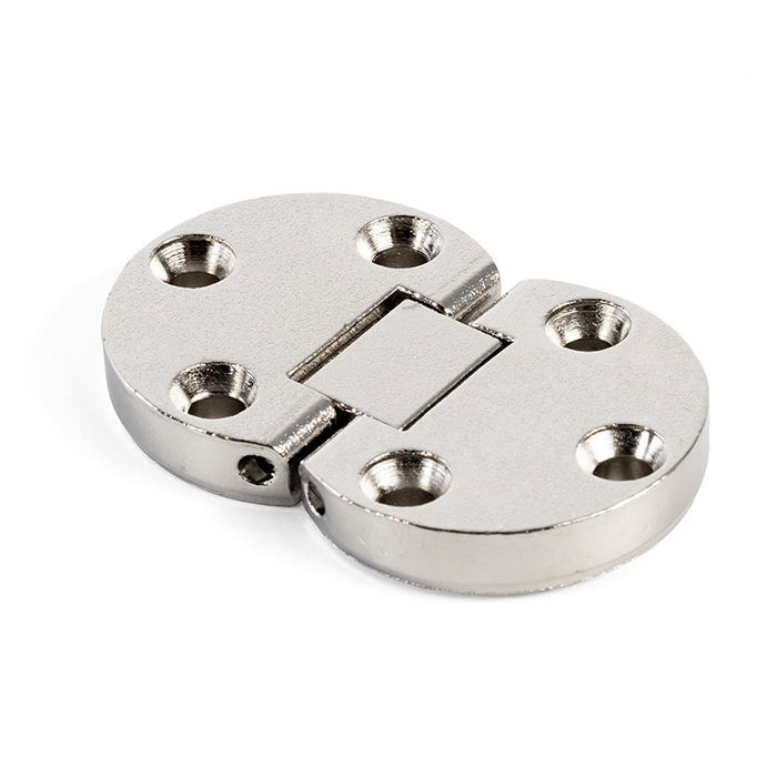 HERRAJES ALK Bisagra ELBA Puertas Abatibles Tapas Mesa Ángulo Apertura 180° Acabado Níquel Zamak 35mm HERRAJES ALK Bisagra ELBA Puertas Abatibles Tapas Mesa Ángulo Apertura 180° Acabado Níquel Zamak 35mm