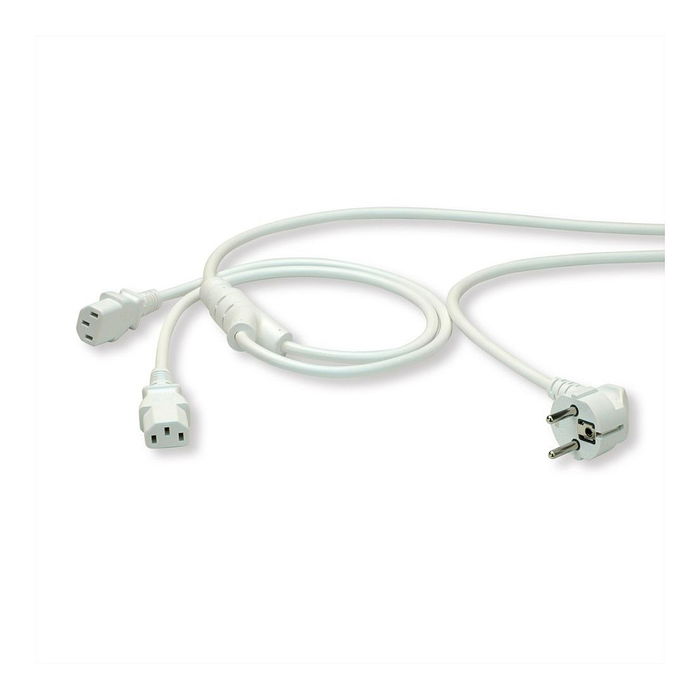 ROLINE Cable de conexión en Y 2 metros color blanco para red ROLINE Cable de conexión en Y 2 metros color blanco para red