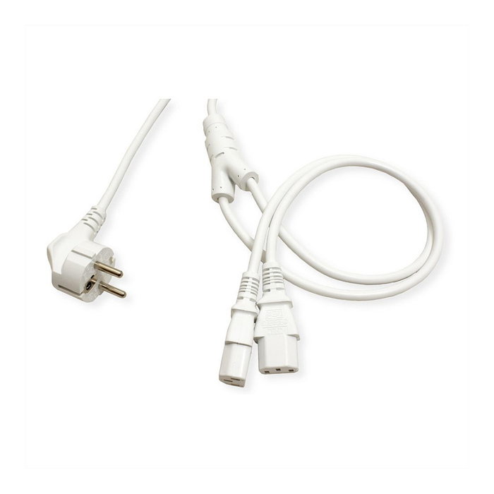 ROLINE Cable de alimentación 19.08.1023 de 2 m, Blanco ROLINE Cable de alimentación 19.08.1023 de 2 m, Blanco